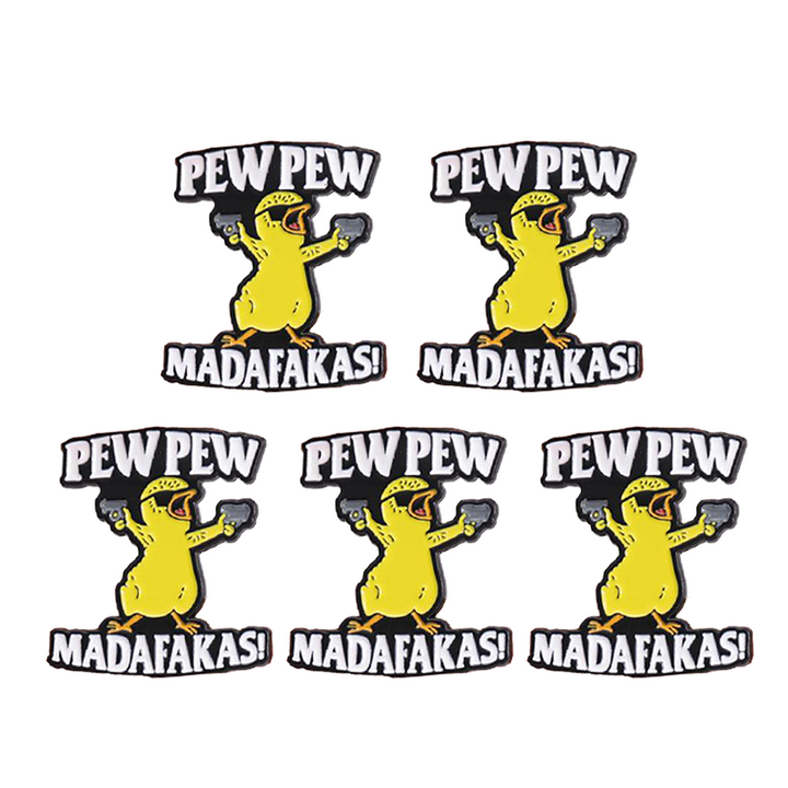 BowLift | Letter & Cartoon Duck Design Brooch