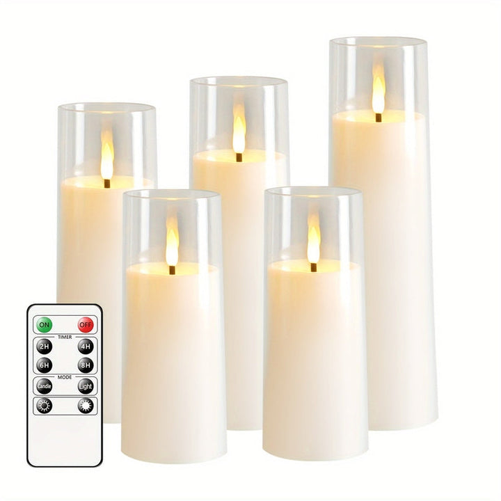 BowLift | HolidaySpark - 5 LED Flameless Candles for Festive Cheer