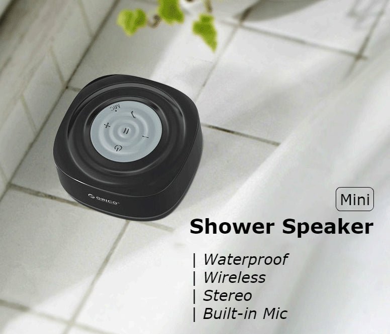 BowLift | Mini Portable Waterproof Wireless Bluetooth 4.2 Shower Speaker With Suction Cup & Built-in Mic