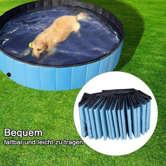 Foldable PVC Dog Pool with Drainage Valve Bowlift