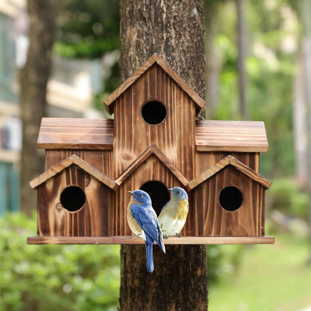 BowLift | 6 Hole Handmade Birdhouse - NestHaven
