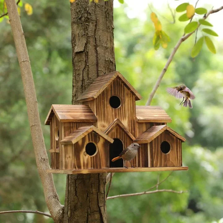 BowLift | 6 Hole Handmade Birdhouse - NestHaven