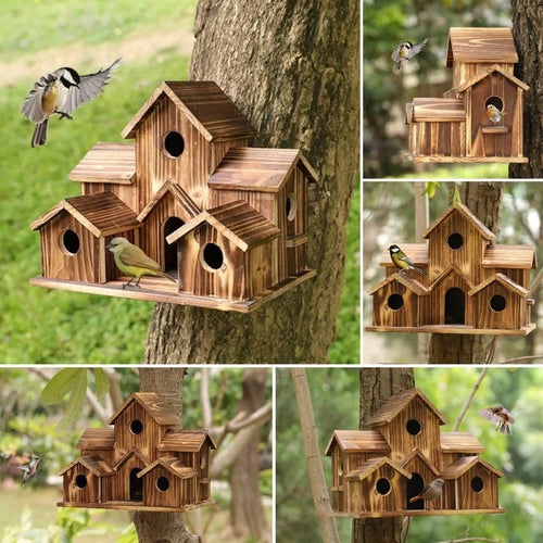 BowLift | 6 Hole Handmade Birdhouse - NestHaven