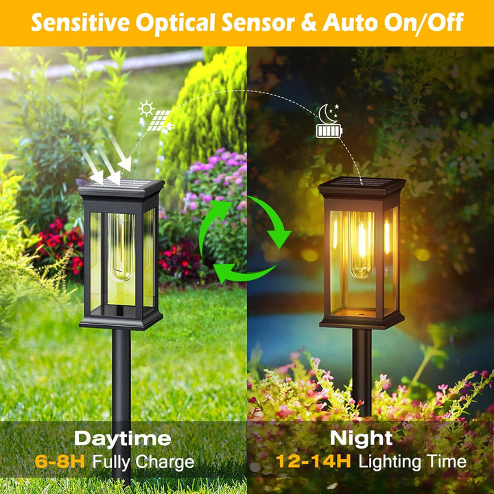 BowLift | 6-Pack: Solar-powered garden lighting IP65 waterproof automatic on off