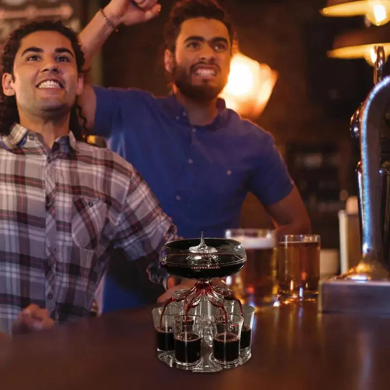 6 Shot Glass Dispenser And Holder Dispenser For Filling Liquids Shots | Bowlift