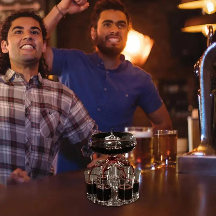 6 Shot Glass Dispenser And Holder Dispenser For Filling Liquids Shots | Bowlift