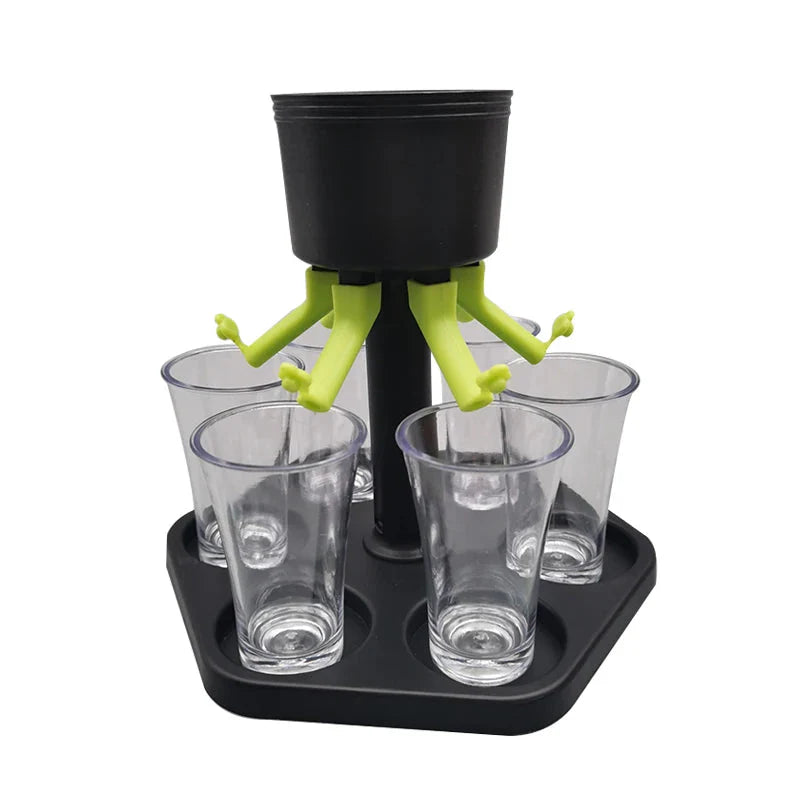 6 Shot Glass Dispenser Liquor Drinking Tools Bar Accessories | Bowlift