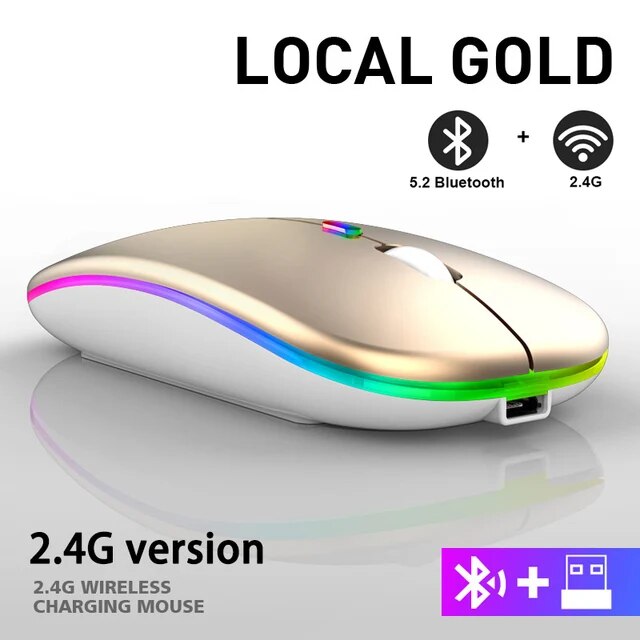LuxeClick Mouse – Wireless Rechargeable Bluetooth Mouse Bowlift