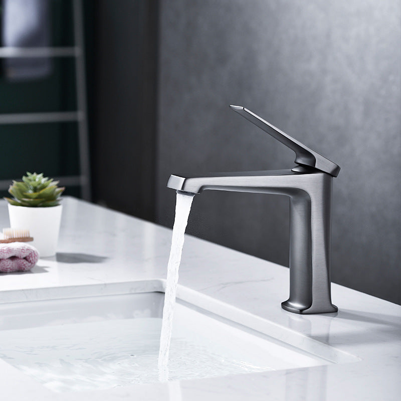 BowLift | Modern basin tap lever handle copper low arc basin tap