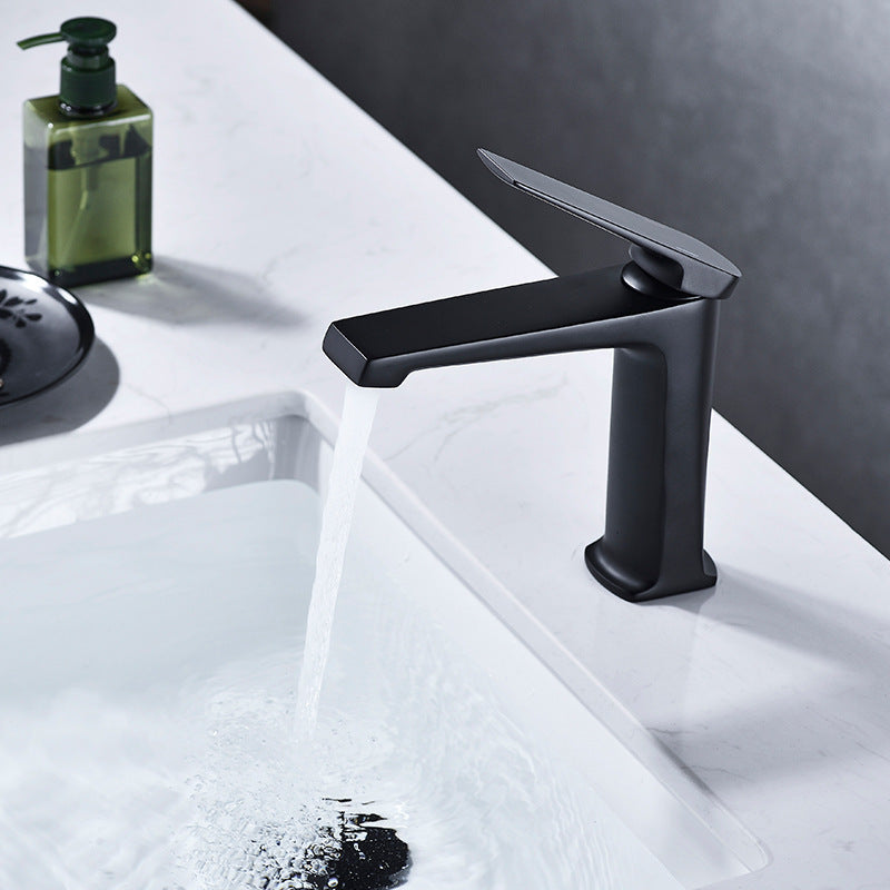 BowLift | Modern basin tap lever handle copper low arc basin tap