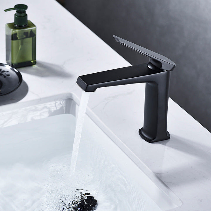 BowLift | Modern basin tap lever handle copper low arc basin tap