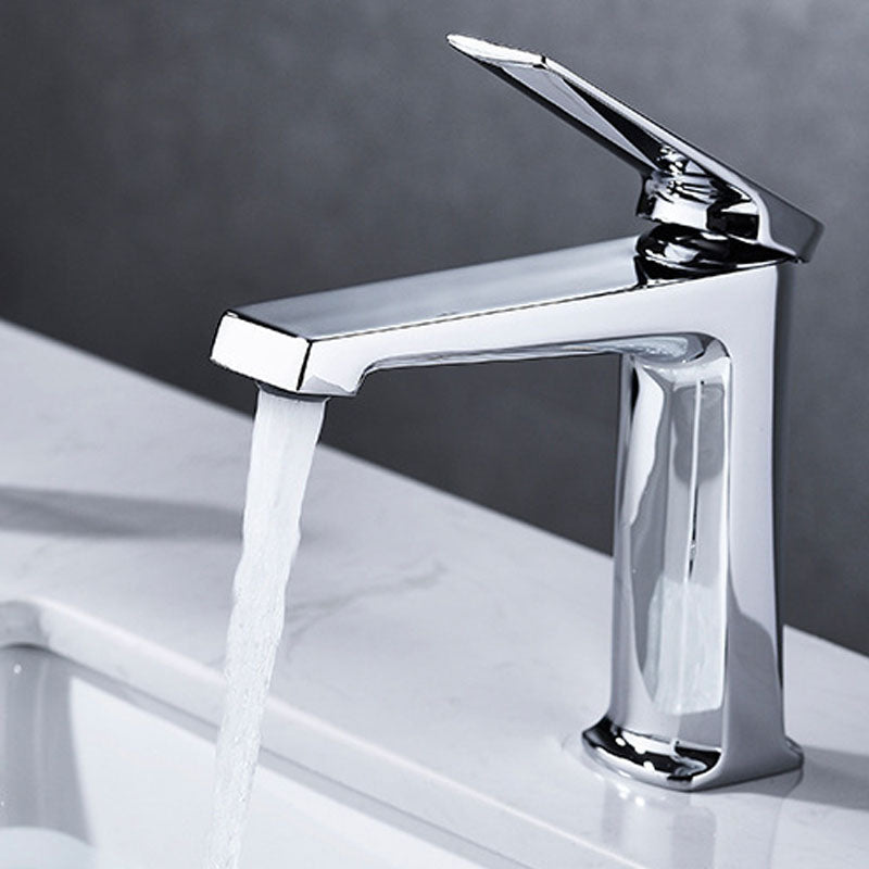 BowLift | Modern basin tap lever handle copper low arc basin tap