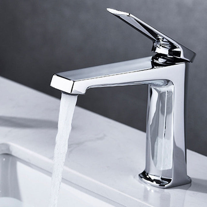 BowLift | Modern basin tap lever handle copper low arc basin tap