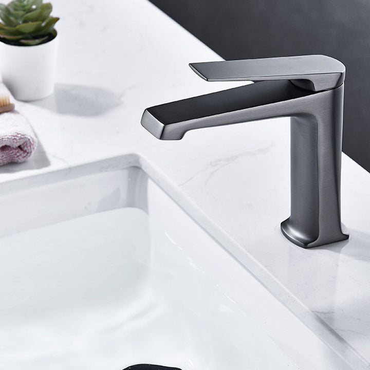 BowLift | Modern basin tap lever handle copper low arc basin tap