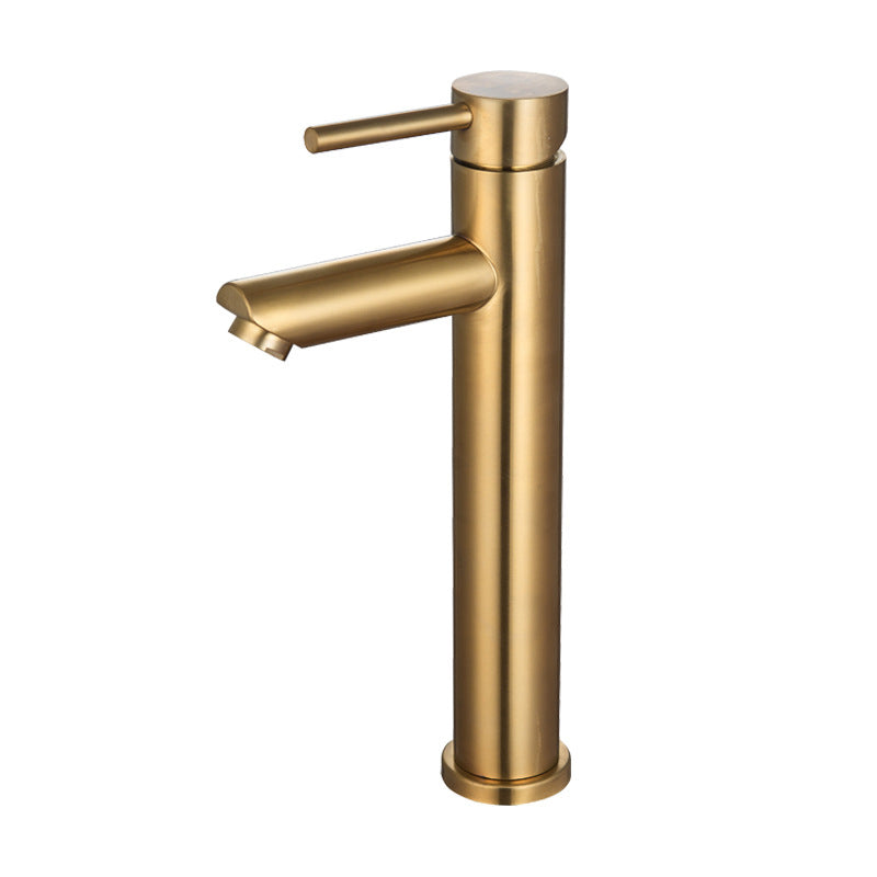 BowLift | 1-Handle Gold Nickel Wide-Running Faucet Single Hole Lever Sink Faucet with Drain