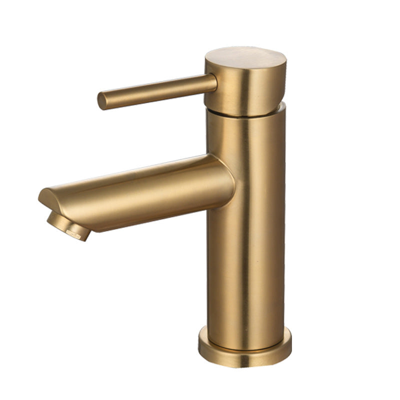 BowLift | 1-Handle Gold Nickel Wide-Running Faucet Single Hole Lever Sink Faucet with Drain