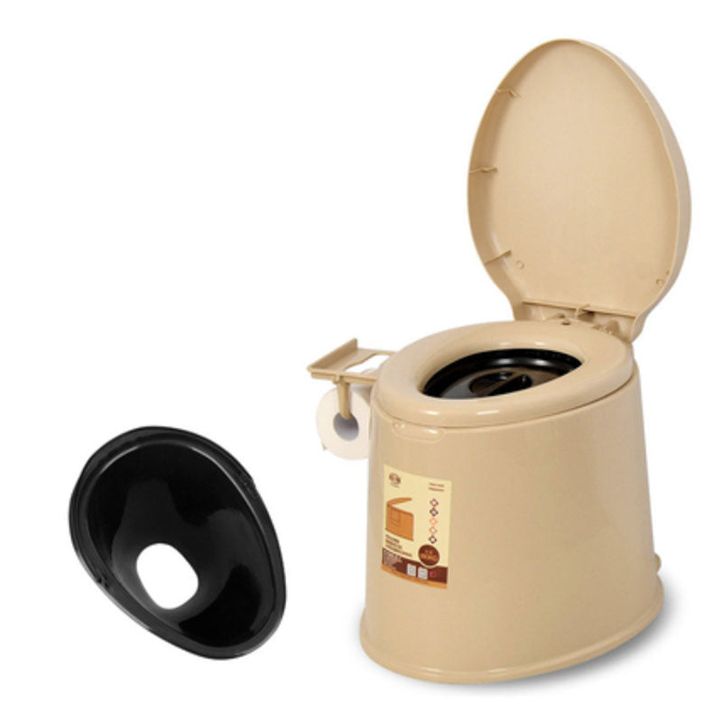 BowLift | Contemporary Plastic Floor-Mounted Toilet Bowl with Seat for the Bathroom