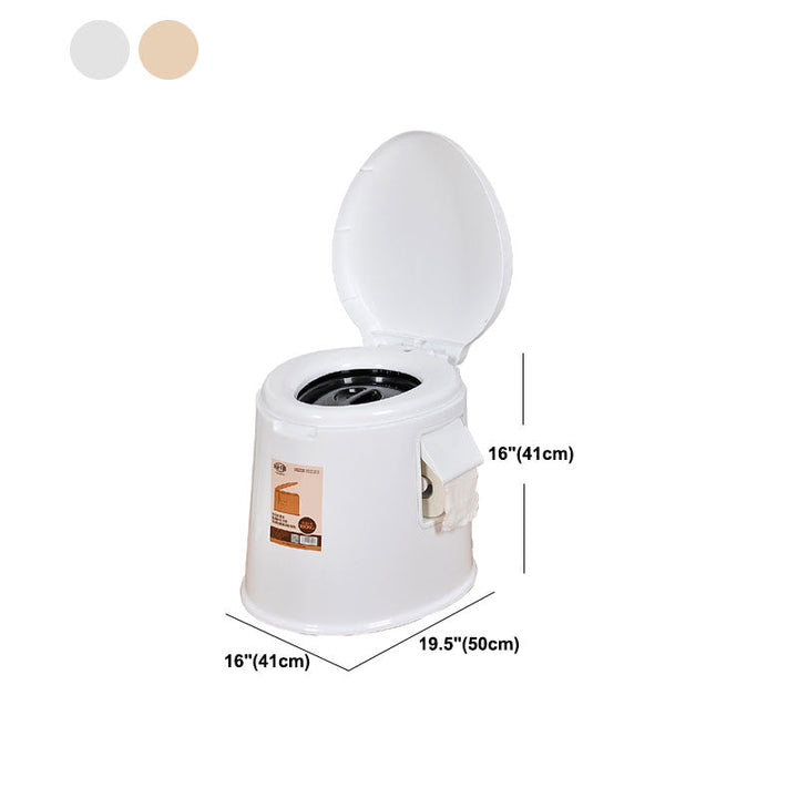 BowLift | Contemporary Plastic Floor-Mounted Toilet Bowl with Seat for the Bathroom