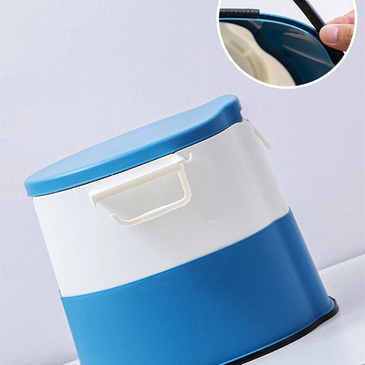 BowLift | Contemporary plastic floor-mounted toilet bowl with toilet seat for the bathroom