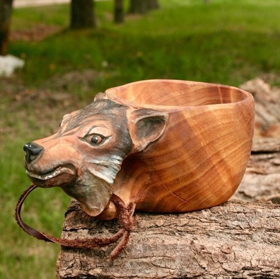 BowLift | Hand Carved Wooden Mug