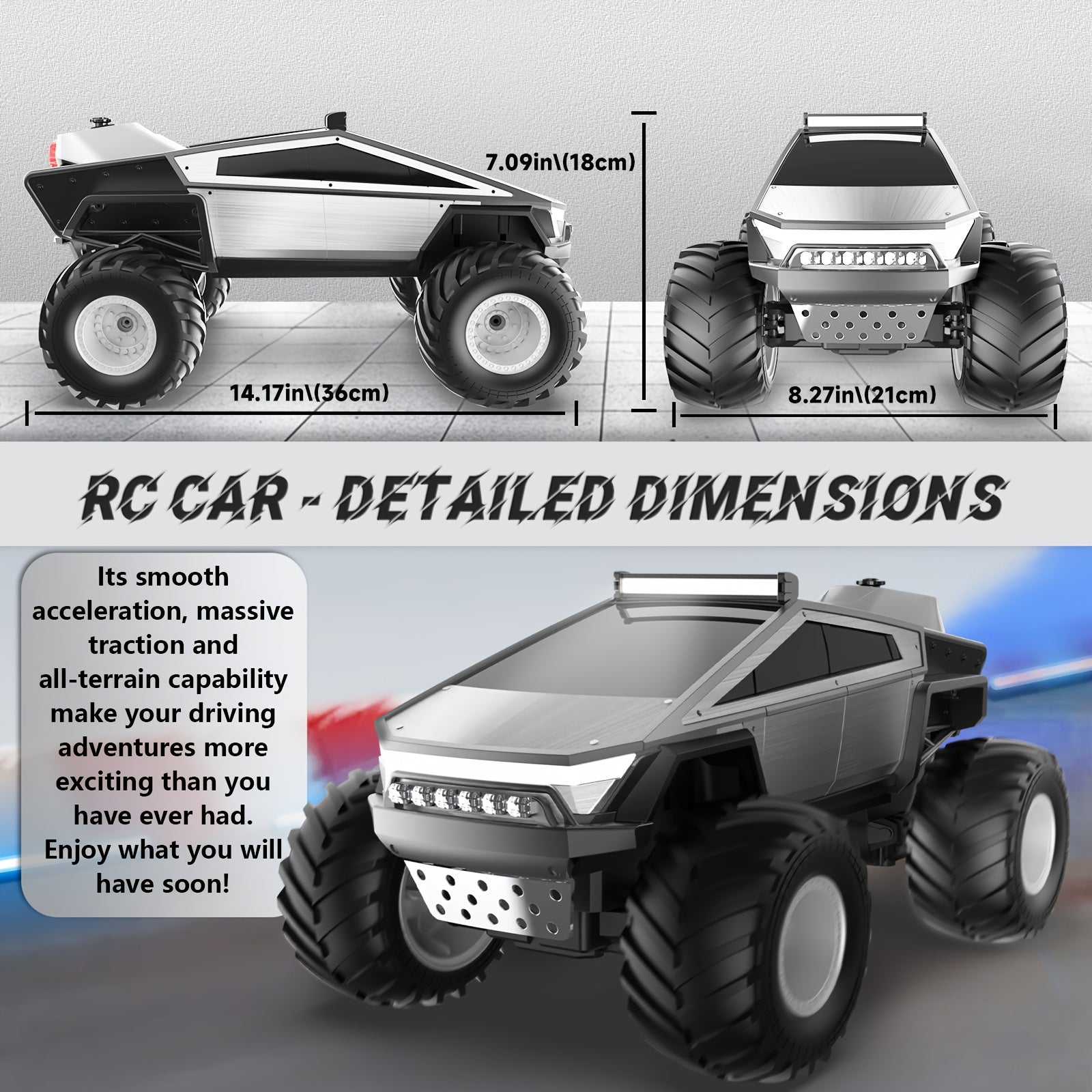 BowLift | Remote Control All Terrain Monster Truck