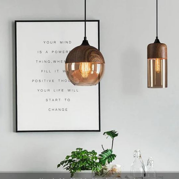 Stylish Scandinavian Wooden Ceiling Lamp - NordLuna | Bowlift