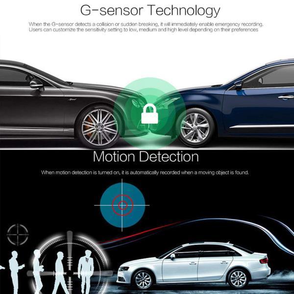 BowLift | Car Camera Front and Rear Dual Car Dash Cam Surveillance |