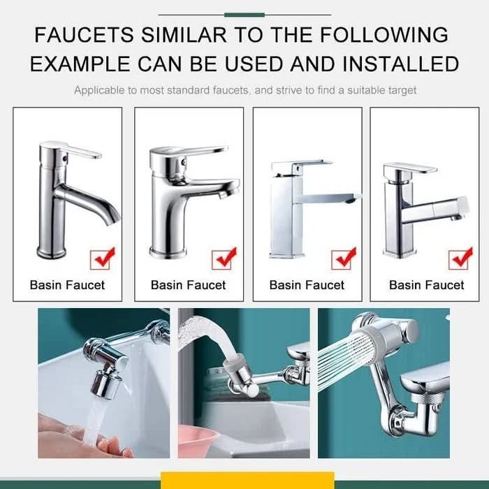 BowLift | SplashTurn - 1080° Rotatable Faucet with Splash Protection