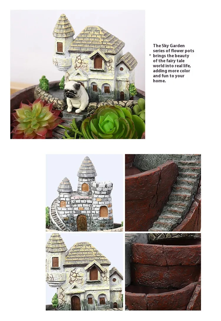 BowLift | Succulent decorative flower pot for mini garden – Bonsai planting pot for micro landscape and garden