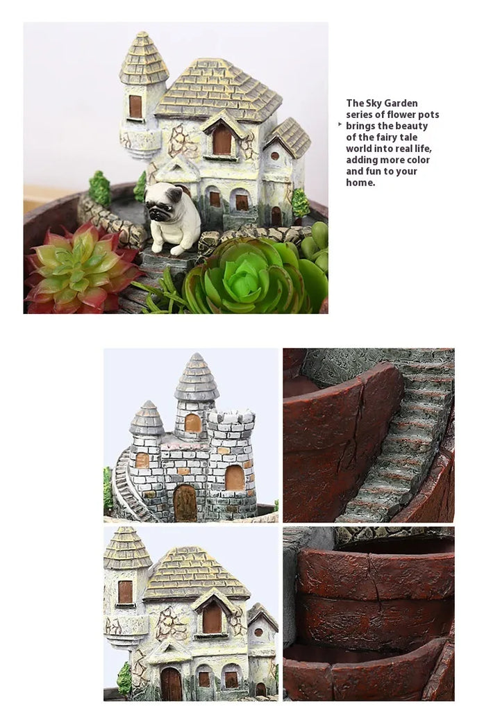 BowLift | Succulent decorative flower pot for mini garden – Bonsai planting pot for micro landscape and garden