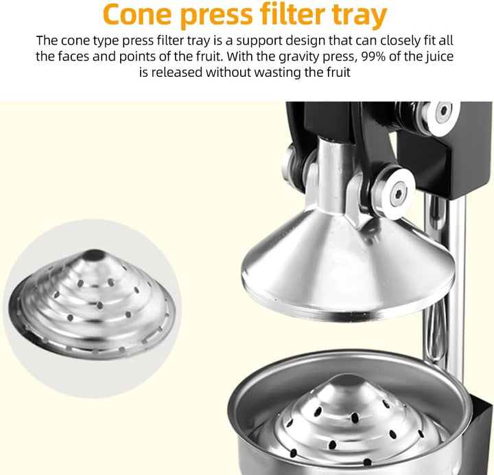 BowLift | Cast-Iron Hand Press Juicer with 99% Extraction and Stainless Steel Build – Orvado