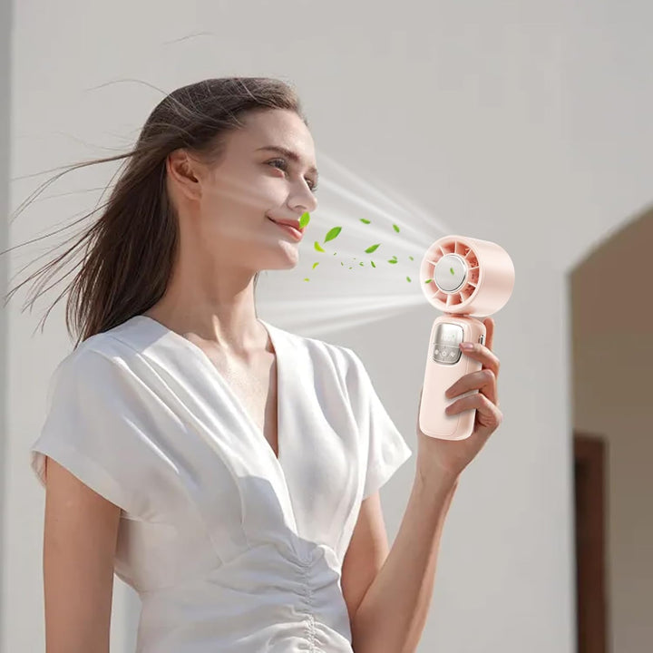 BowLift | Portable Foldable Handheld Fan with LED Display 100 Speeds