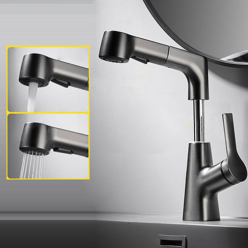 BowLift | 1-Handle Brushed Nickel Widespread Faucet Single Hole Bathroom Vessel Faucet with Brass