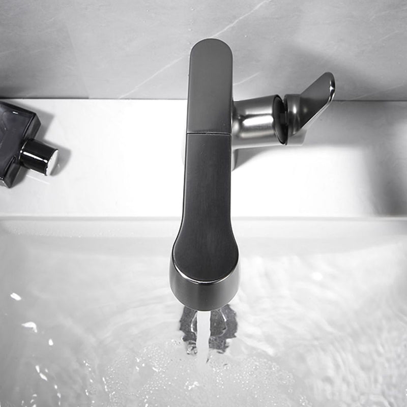 BowLift | 1-Handle Brushed Nickel Widespread Faucet Single Hole Bathroom Vessel Faucet with Brass