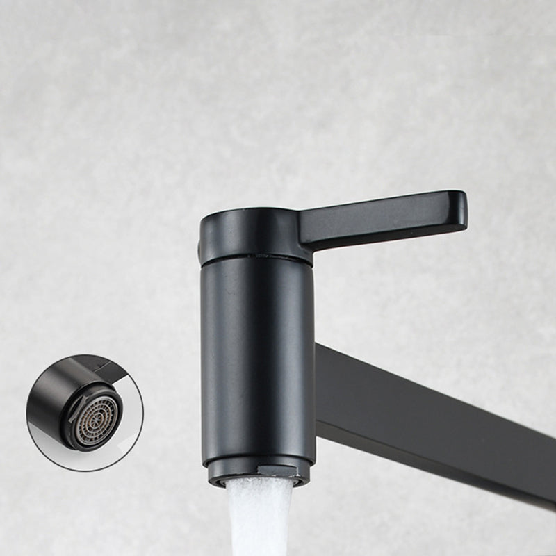 BowLift | 1-handle brushed nickel widespread faucet 1 hole wall-mounted bathroom faucet with brass