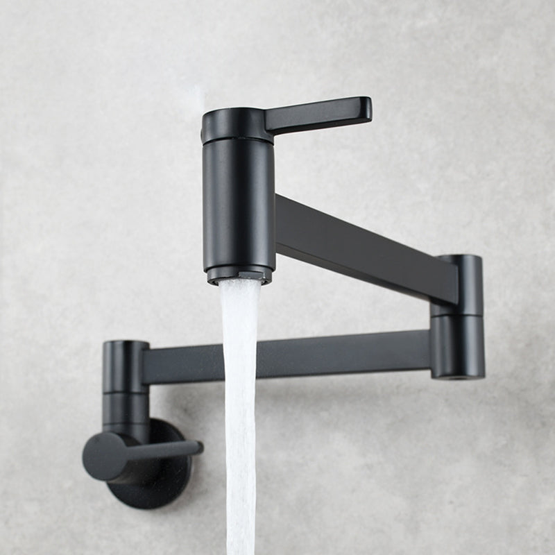 BowLift | 1-handle brushed nickel widespread faucet 1 hole wall-mounted bathroom faucet with brass