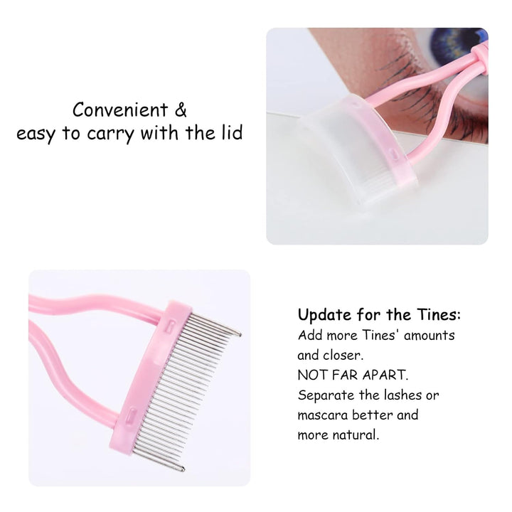 BowLift | BelleCurve Eyelash Comb & Mascara Brush | Perfect Definition | Clump-Free | With Protective Cap