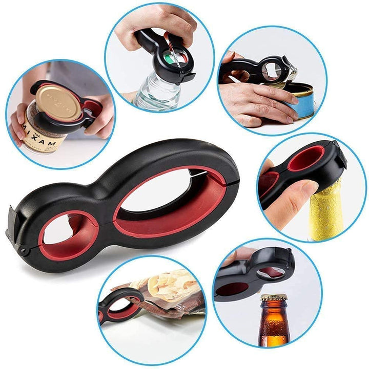 6-in-1 kitchen opener for bottles & jars | Bowlift