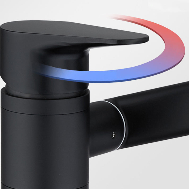 BowLift | Modern Copper Low Arc Centerset Faucets Bathroom Sink Faucet