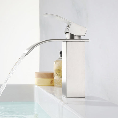 BowLift | Waterfall Basin Tap Bathroom Faucet Lightweight Luxury Basin Faucet