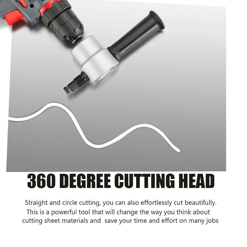BowLift | Nibbler Cutter Drill Attachment Double Head Metal Sheet