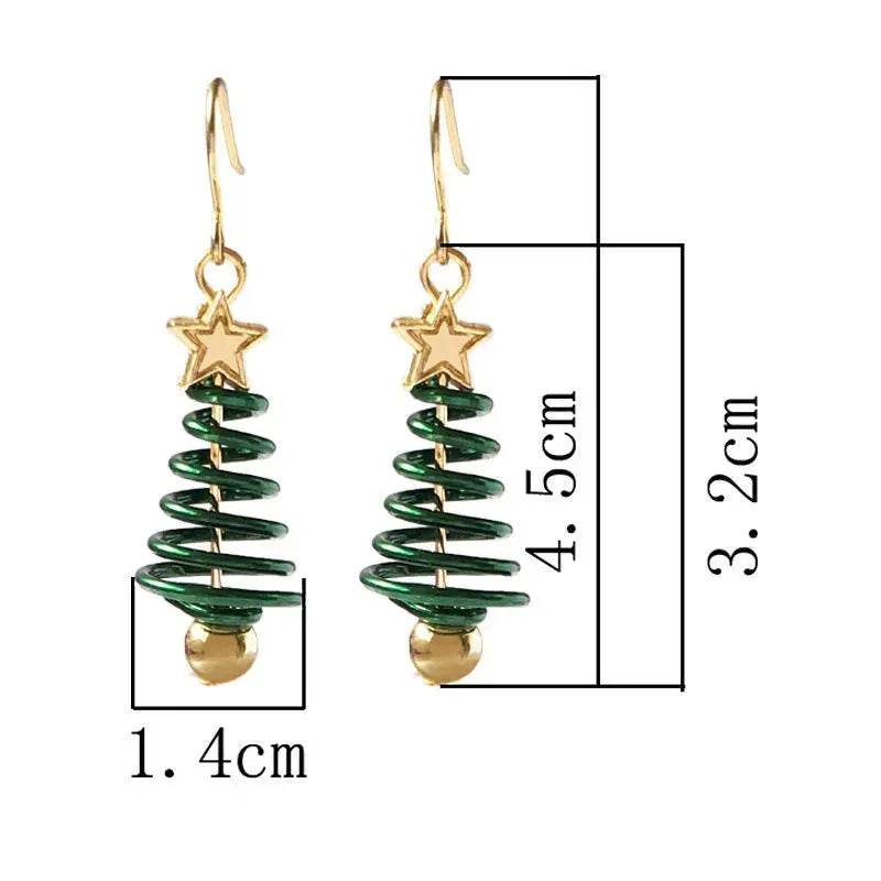 BowLift | Christmas Earrings Tree Star DIY Earrings