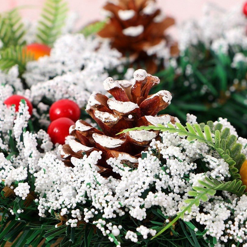 BowLift | Christmas Flocked Wreath Decoration 20CM, 30CM, 40CM