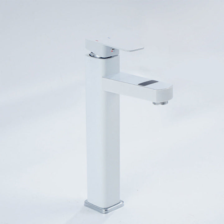 BowLift | Contemporary sink faucet Digital display Monochrome Low arch basin Bathroom sink