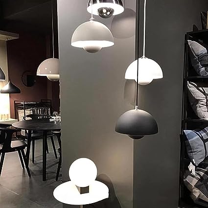 Scandinavian Pendant Light - Elegant 1-Light Semi-Round Lighting for Living Room and Bedroom | Bowlift