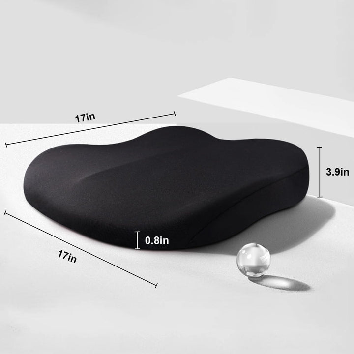 BowLift | Car Cushion RaiseSit – Ergonomic Seat Booster Cushion with Memory Foam