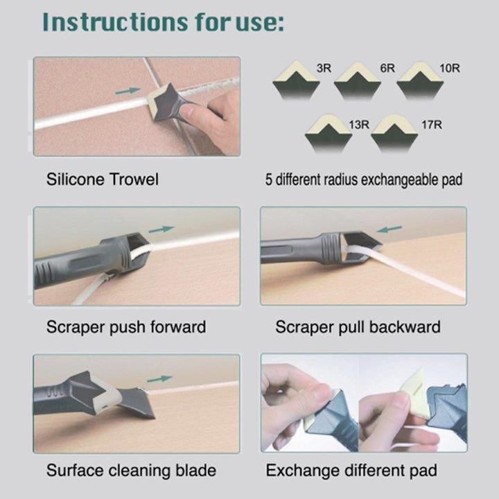BowLift | 3 in 1 Upgraded  Silicone Caulking Tools