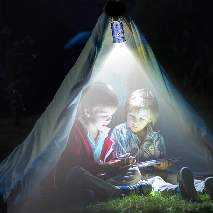 BowLift | Solar Camping Lamp with USB Charging – Portable LED Lantern for Outdoor Activities and Emergencies