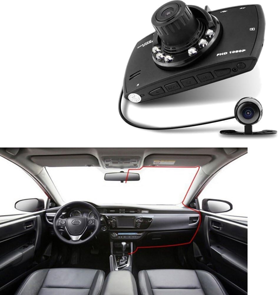 BowLift | Dual Lens Car Dash Cam G30 2.7" LCD Full HD 1080P with G-Sensor