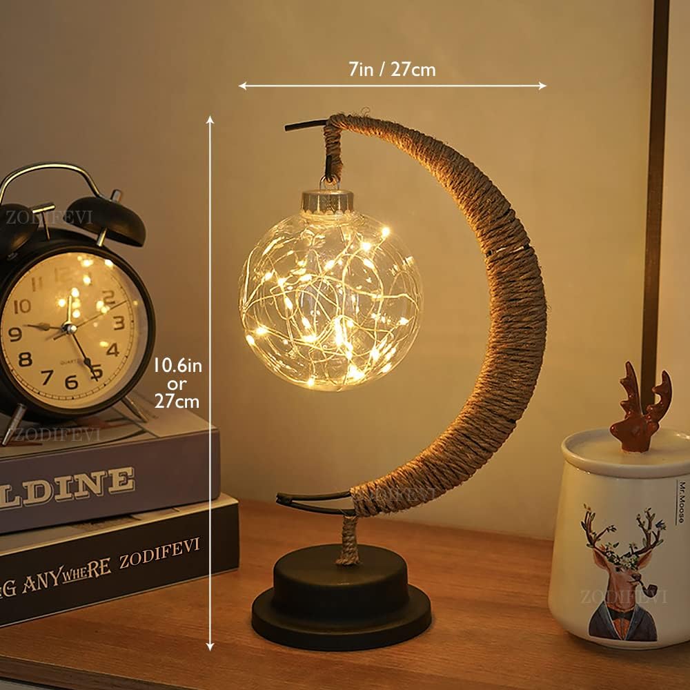 BowLift | LED Lunar Lamp - Enchanted Moon Night Light for Bedroom, Nursery & Home Decor